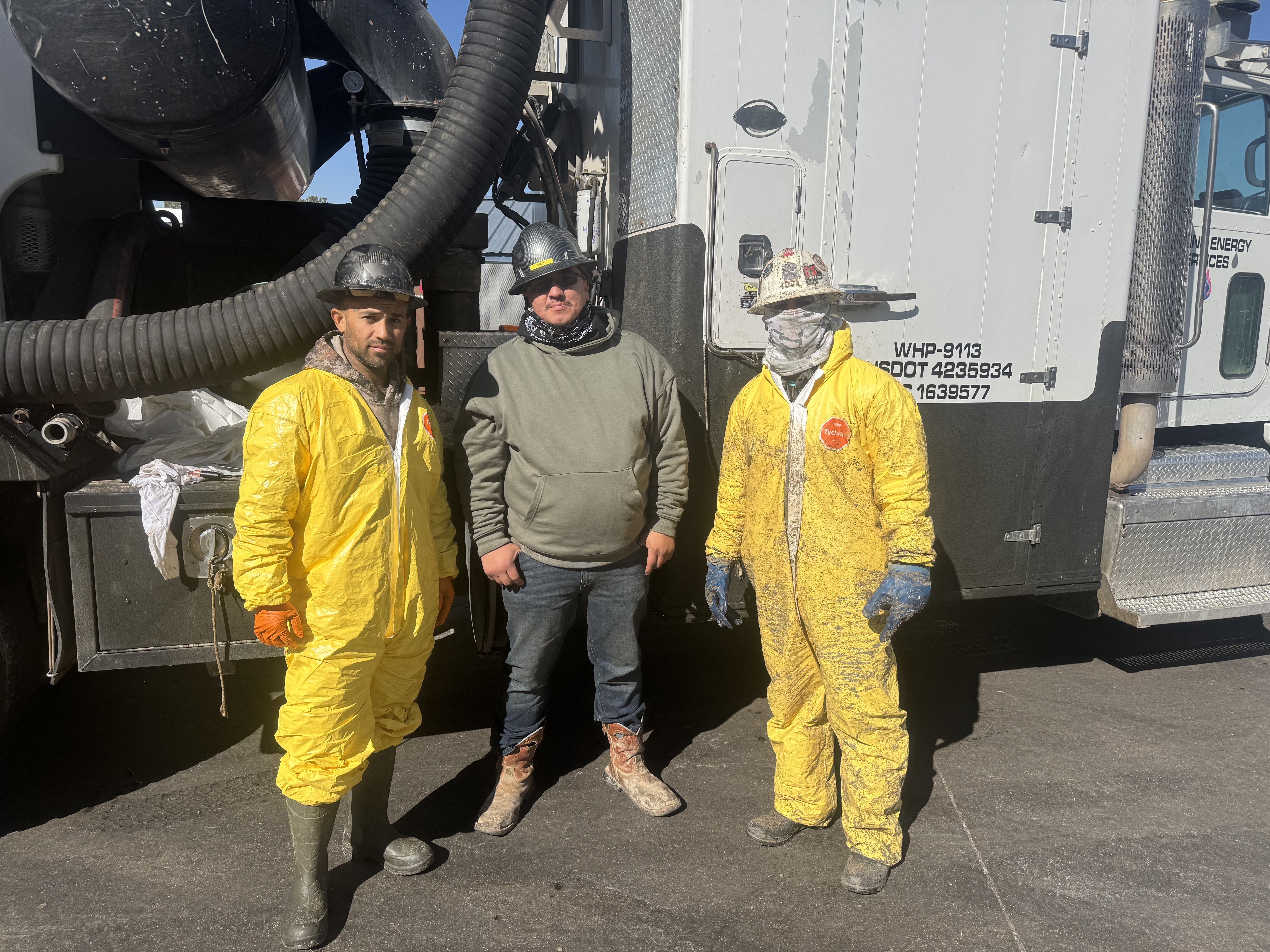 Raine Energy team in the field